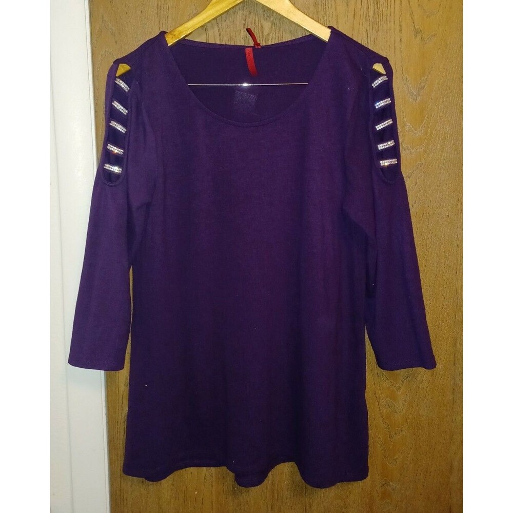 Love Scarlett Womens Purple Sweater Size Large